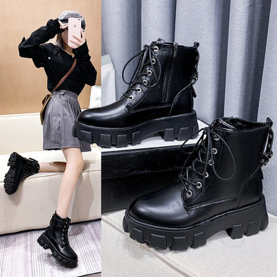 Botas Motociclista para Mujer - Estilo Otoño Invierno - Image 11