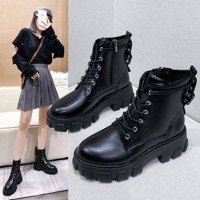 Botas Motociclista para Mujer - Estilo Otoño Invierno - Image 9