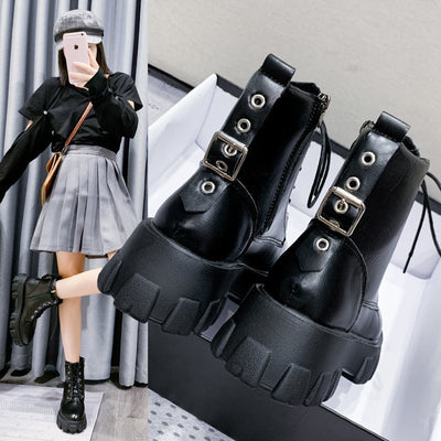 Botas Motociclista para Mujer - Estilo Otoño Invierno - Image 4