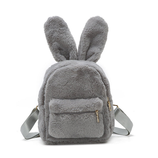 Mochila Casual Versátil de Peluche - Diseño Moderno Multiuso - Image 2