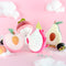 Almohada Peluche Frutas Kawaii - Juguete Suave para Niños