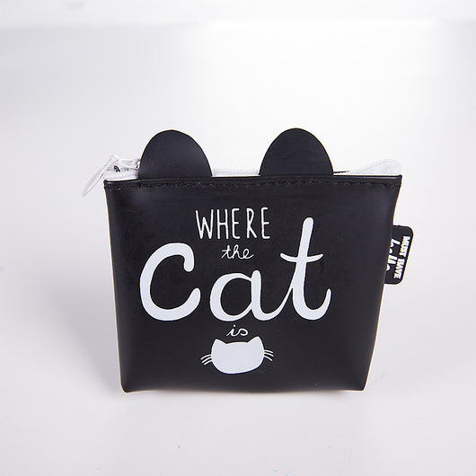 Monedero Compacto con Diseño de Gato en Silicona - Image 16