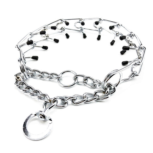 Collar de Entrenamiento Canino de Acero Cromado con Puntas de Goma - Image 13
