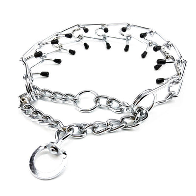 Collar de Entrenamiento Canino de Acero Cromado con Puntas de Goma - Image 5
