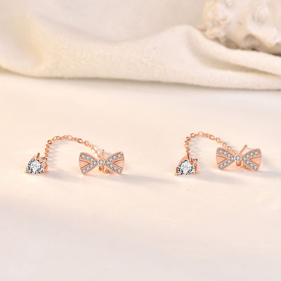 Aretes Colgantes de Lazo en Plata de Ley 925 - Image 10
