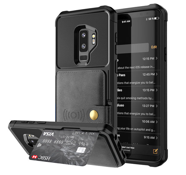 Funda Billetera de Cuero PU Luxury para iPhone y Samsung - Protección Premium con Compartimentos