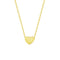 Valentine's Day Romantic Heart Pendant Necklace Dorado