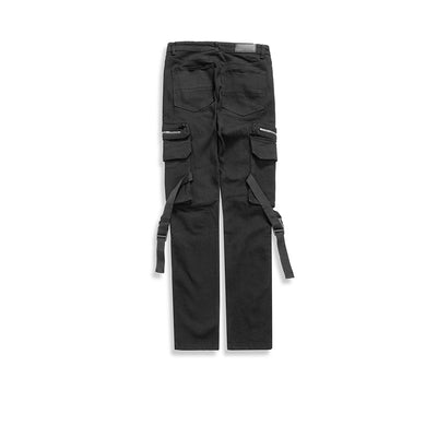 Pantalones Funcionales con Bolsillos y Cremalleras - Jeans Versátiles para Parejas - Image 2