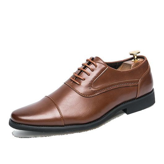 Zapatos Oxford de Cuero Estilo Retro Coreano para Negocios - Image 3
