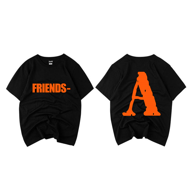 Camiseta Suelta Hip-Hop Street para Pareja - Unisex de Manga Corta