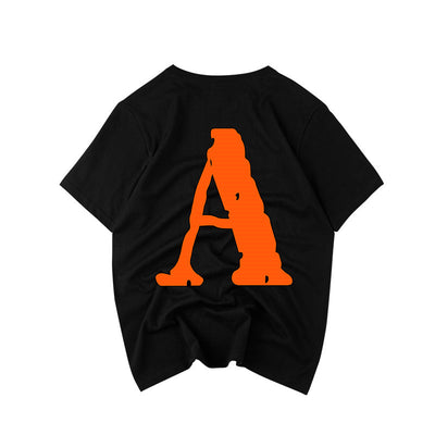 Camiseta Suelta Hip-Hop Street para Pareja - Unisex de Manga Corta - Image 8