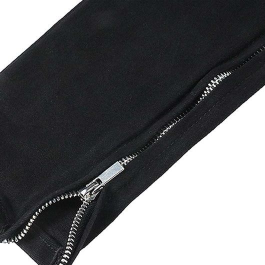 Jeans Skinny Elásticos para Hombre con Cierre Lateral y Tacón Stiletto - Image 12