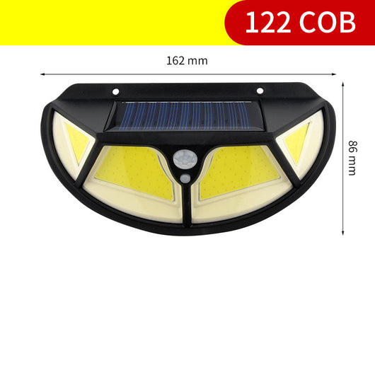 Lámpara Solar de Pared con Sensor de Movimiento - Iluminación 4 Lados - Image 7