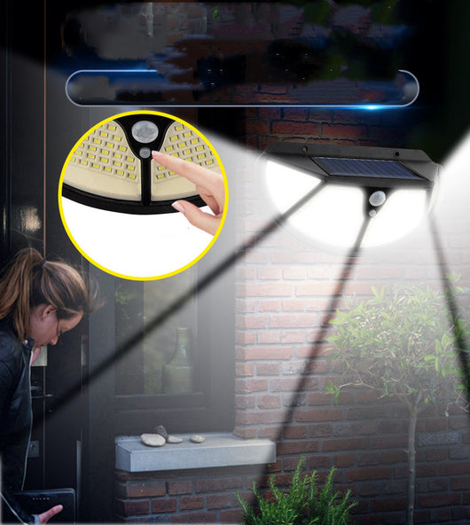 Lámpara Solar de Pared con Sensor de Movimiento - Iluminación 4 Lados - Image 8