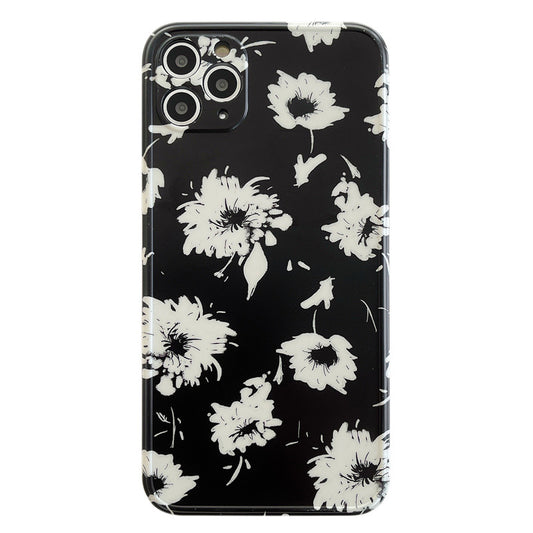 Funda Protectora de Silicona Mini con Diseño Floral Francés Compatible con Apple