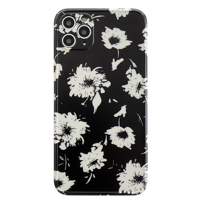 Funda Protectora de Silicona Mini con Diseño Floral Francés Compatible con Apple