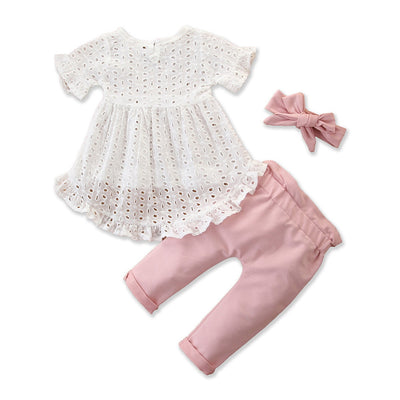 Conjunto Infantil Elegante con Top Hueco y Pantalón - Image 10