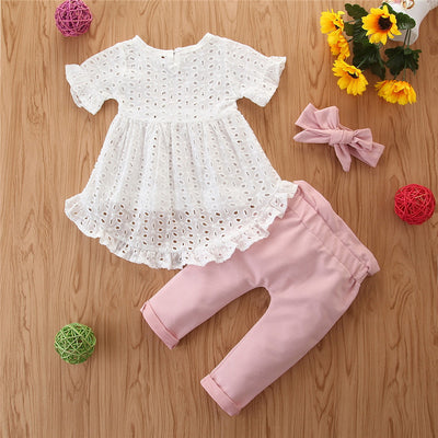 Conjunto Infantil Elegante con Top Hueco y Pantalón - Image 11