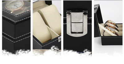 Caja Organizadora para Reloj y Joyas - Vitrina de Lujo con 3 Compartimentos - Image 7