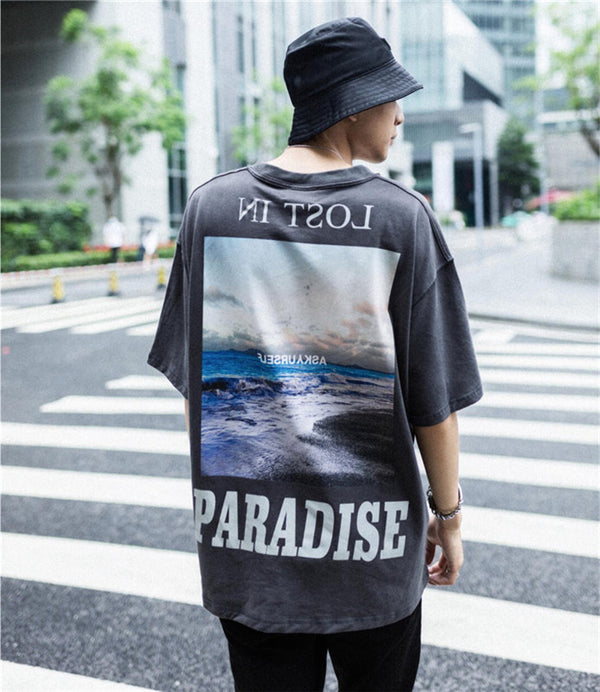 Camiseta Oversize Unisex con Detalles Reflectantes - Estilo BF Moderno