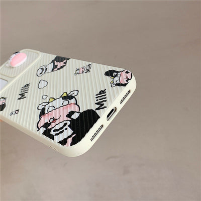 Funda Deslizante para iPhone 11 Pro y XS Max con Diseño Cartoon