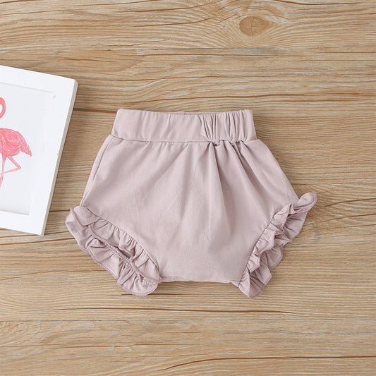 Enterizo a Cuadros para Bebé Niña con Tirantes y Shorts - Image 2