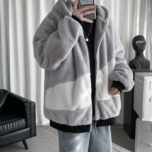 Abrigo de Invierno para Hombre con Forro de Terciopelo y Acolchado Grueso - Image 7