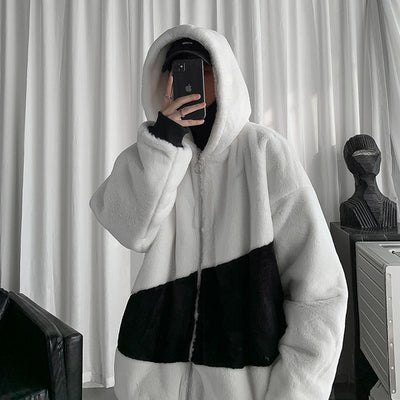Abrigo de Invierno para Hombre con Forro de Terciopelo y Acolchado Grueso - Image 9