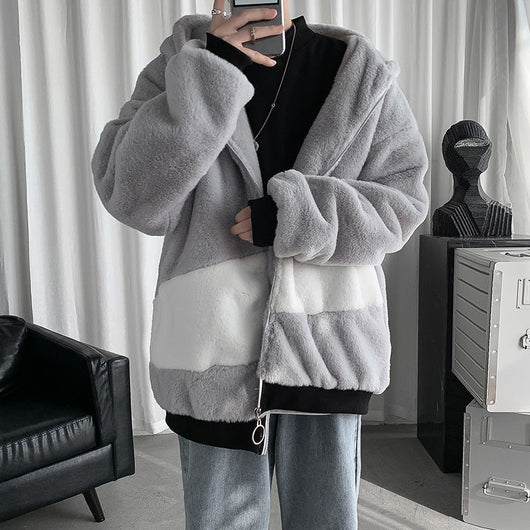 Abrigo de Invierno para Hombre con Forro de Terciopelo y Acolchado Grueso - Image 3