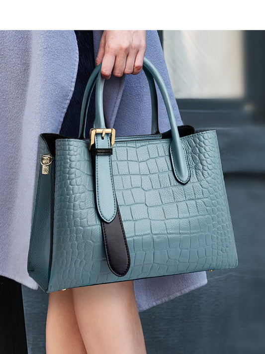 Bolso Mensajero de Cuero para Mujer con Gran Capacidad - Image 2