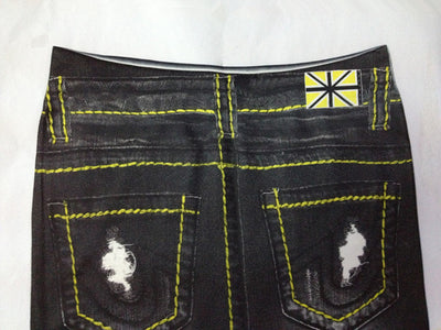 Leggings Tipo Denim con Hilo Grueso y Agujeros Grandes - Image 4