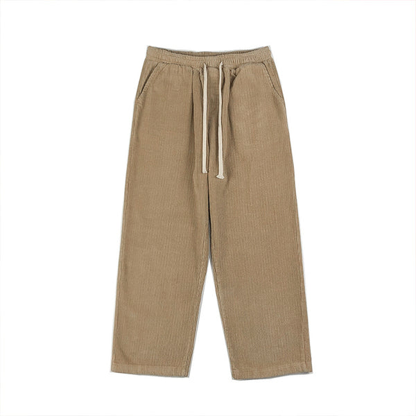 Pantalones Corduroy Rectos Holgados de Moda