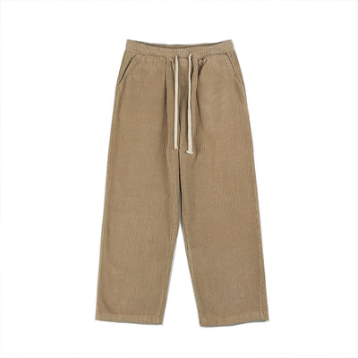 Pantalones Corduroy Rectos Holgados de Moda