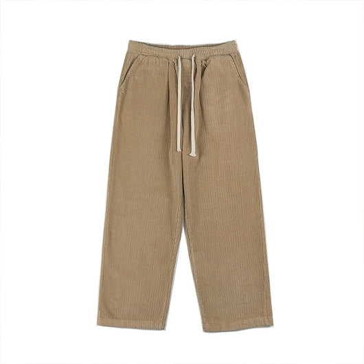 Pantalones Corduroy Rectos Holgados de Moda