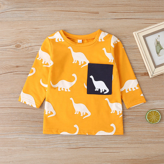 Conjunto Infantil Estampado Dinosaurio - Sudadera y Pantalón - Image 9