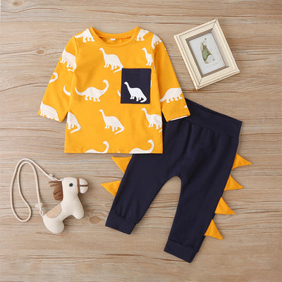 Conjunto Infantil Estampado Dinosaurio - Sudadera y Pantalón - Image 3