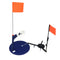 Kit de 6 Señuelos Elevables para Pesca en Hielo con Bandera Naranja y Tapa