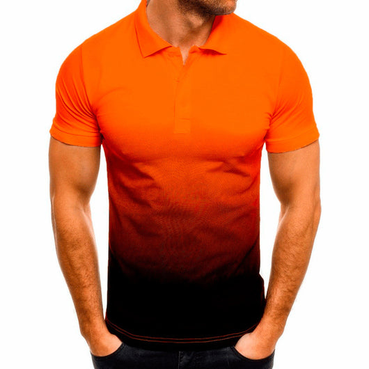 Polo Slim Fit con Estampado Degradado de Manga Corta para Hombre - Image 6