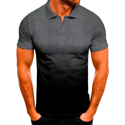 Polo Slim Fit con Estampado Degradado de Manga Corta para Hombre - Image 8