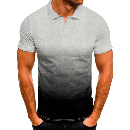 Polo Slim Fit con Estampado Degradado de Manga Corta para Hombre - Image 9