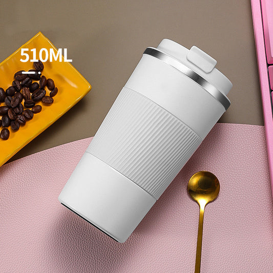 Vaso Térmico de Acero Inoxidable con Silicona - Aislado para Bebidas Frías y Calientes