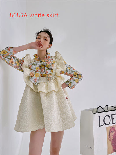 Blusa Elegante con Cuello Alto, Moño Decorativo y Mangas Abullonadas - Image 9