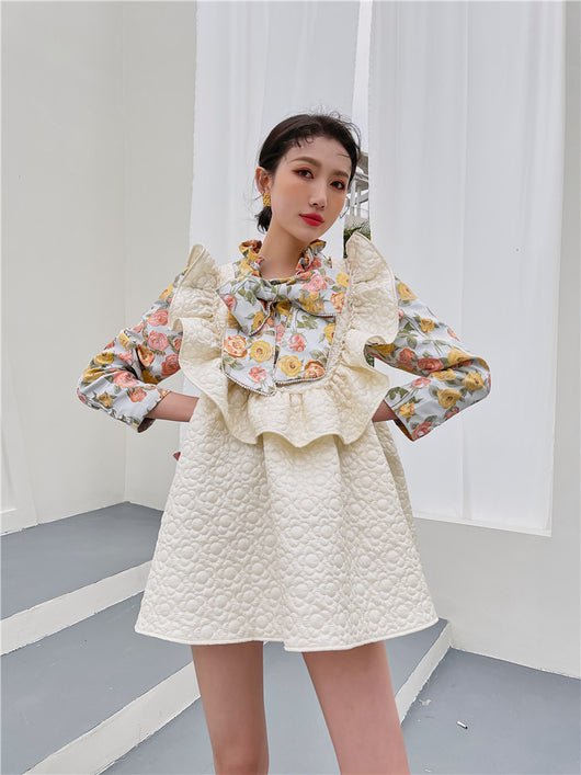 Blusa Elegante con Cuello Alto, Moño Decorativo y Mangas Abullonadas - Image 10