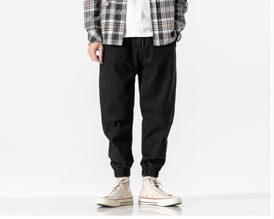 Pantalones Overol Hombre con Cordón Ajustable - Estilo Japonés Versátil Primavera Otoño - Image 19