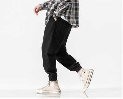 Pantalones Overol Hombre con Cordón Ajustable - Estilo Japonés Versátil Primavera Otoño - Image 21