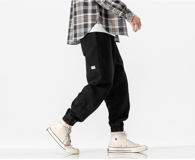 Pantalones Overol Hombre con Cordón Ajustable - Estilo Japonés Versátil Primavera Otoño - Image 23