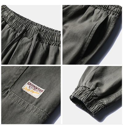 Pantalones Overol Hombre con Cordón Ajustable - Estilo Japonés Versátil Primavera Otoño - Image 11