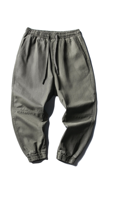 Pantalones Overol Hombre con Cordón Ajustable - Estilo Japonés Versátil Primavera Otoño
