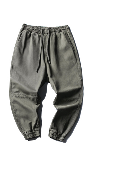 Pantalones Overol Hombre con Cordón Ajustable - Estilo Japonés Versátil Primavera Otoño - Image 2