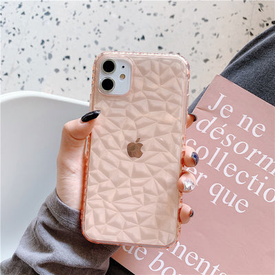 Funda Transparente con Patrón de Diamante para Celular - Image 6